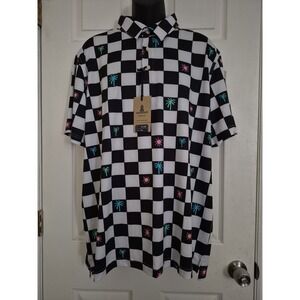 Chubbies Men's "The Check Me Out" Performance Polo 2.0 - XXL Check UPF 50+ NWT